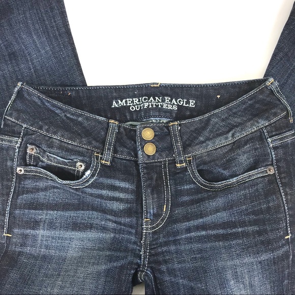 American Eagle Artist Bootcut Jeans Size 0 Long - Picture 6 of 7